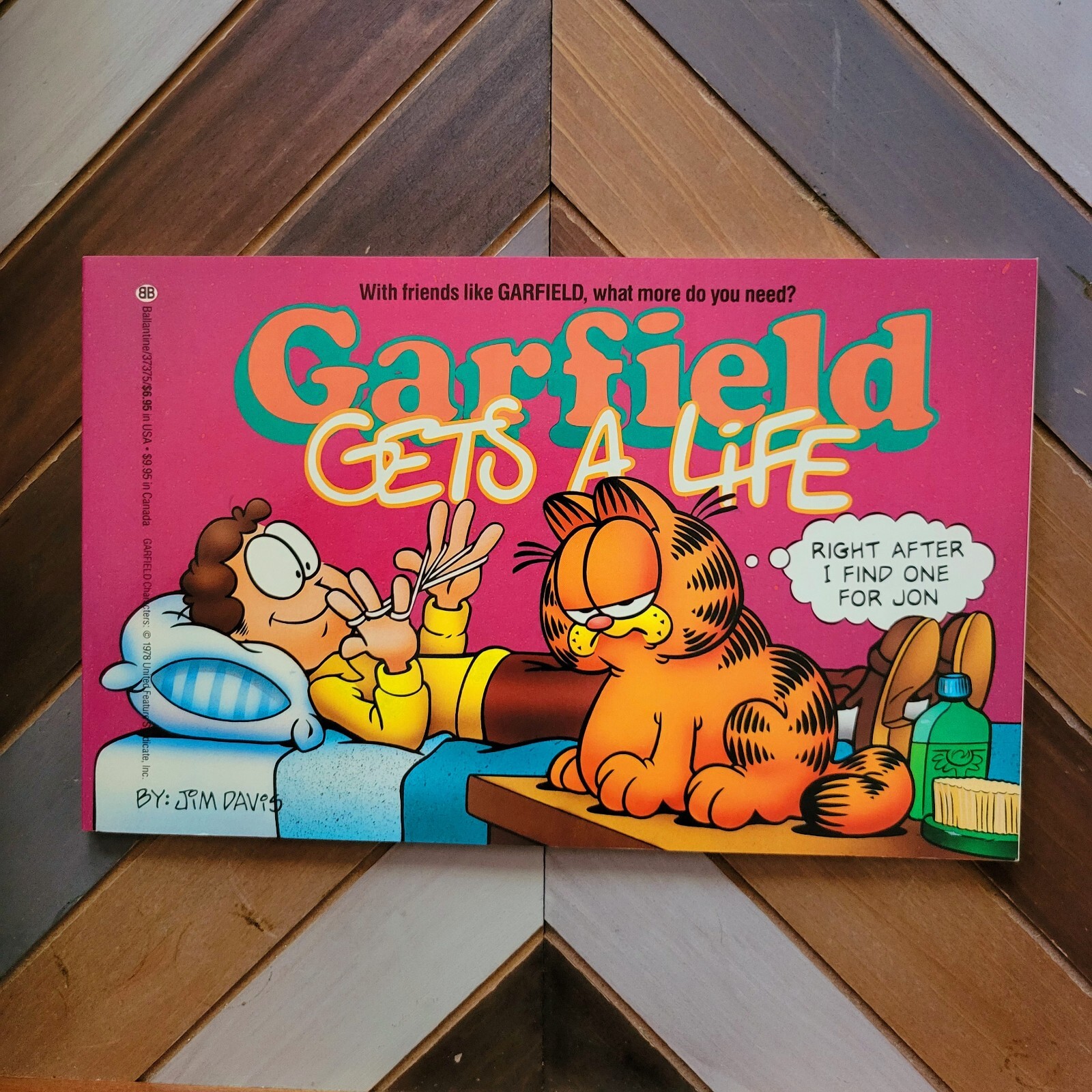 GARFIELD "GETS A LIFE" (Jim Davis 1991) Full Color / 1st Print Comic Strips