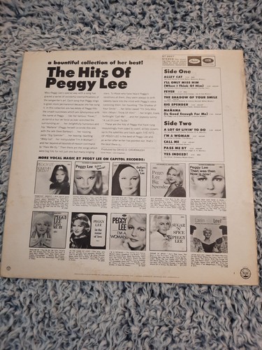 The Hits of Peggy Lee. Starline / Capitol ST-2887 Vinyl LP Record Album 1968 - Picture 2 of 7