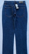 NWT 228 Carmar Women's Straight Full Side Zipper Blue Jeans Tag 24 26x26