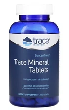 Trace Minerals Research Trace Mineral Tablets 300 Tablets Allergen-Free,