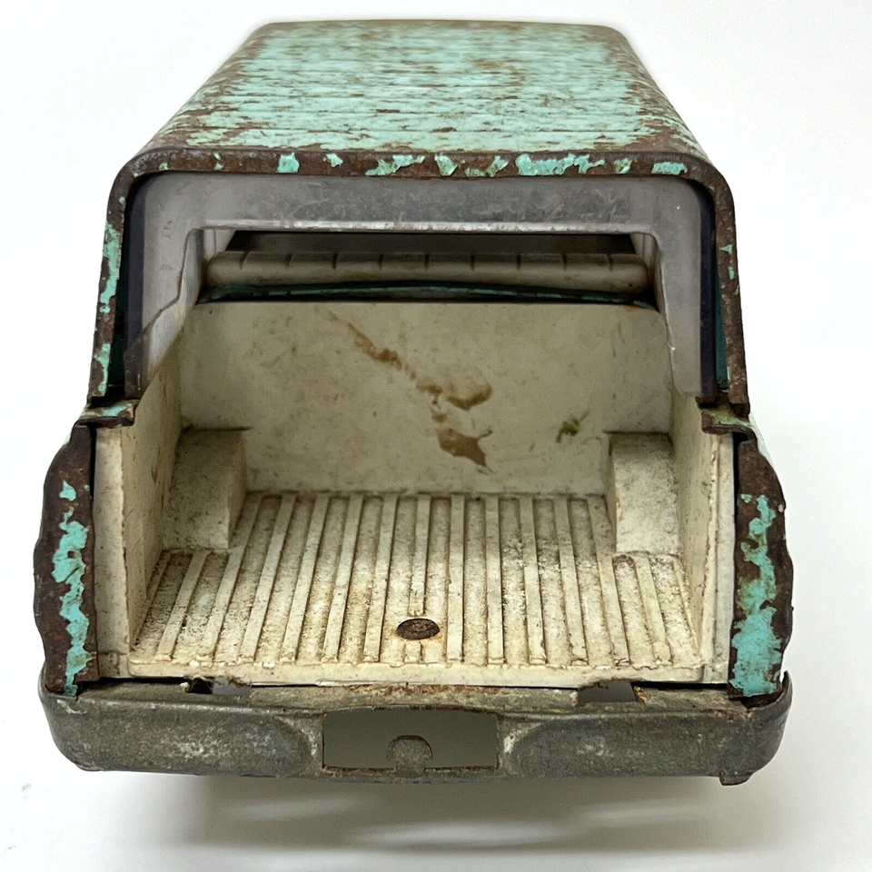 Vintage Tonka Jeep Wagoneer Aqua Blue Pressed Steel Tin Toy Car eBay