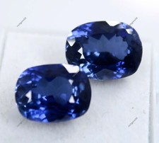 15 Ct Natural Kashmiri Blue Sapphire Cushion Cut Certified Loose Gemstone Pair