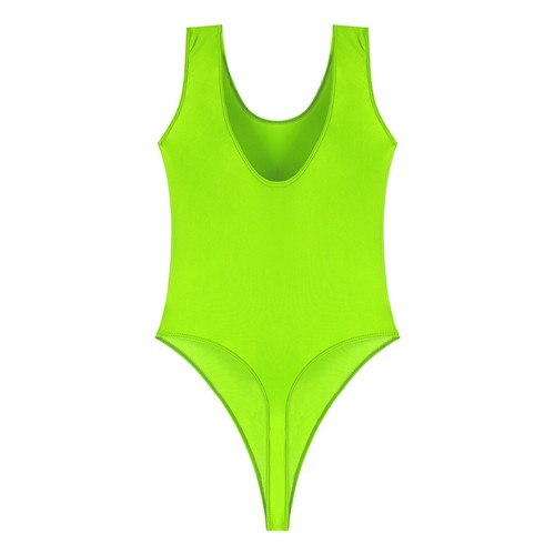 Womens Bodysuit Workout Jumpsuit High Cut Leotards Swimsuit Activewear Dance - Picture 43 of 65