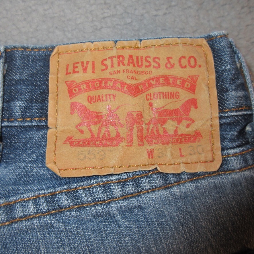 Levi's 559 Jeans 38x30 Mens Relaxed Straight Leg Measures 37x29.5