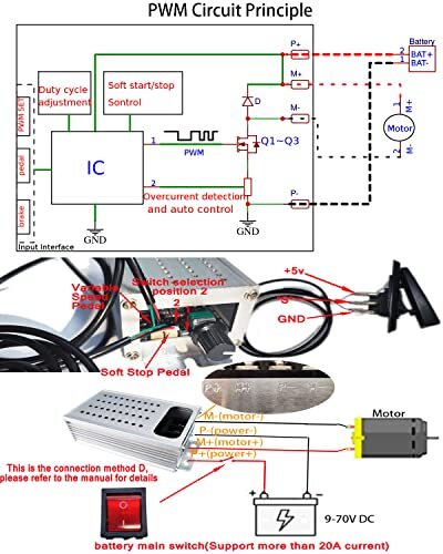 Variable Speed Dc Motor Controller For Power Wheels With Soft Start And Stop - Picture 5 of 6