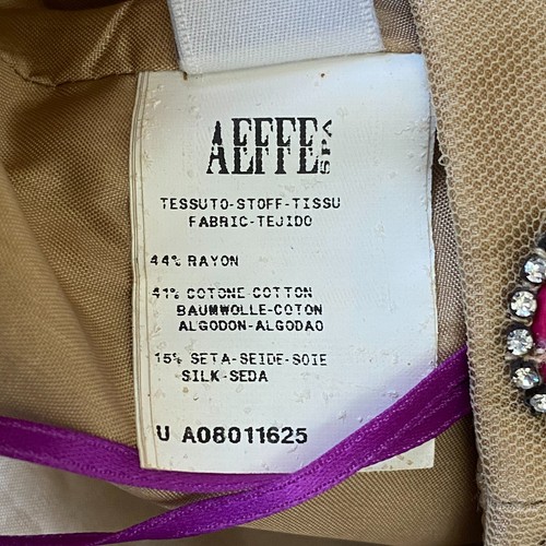 ALBERTA FERRETTI raro top vintage viola multicolore in rete con perline - Foto 10 di 11