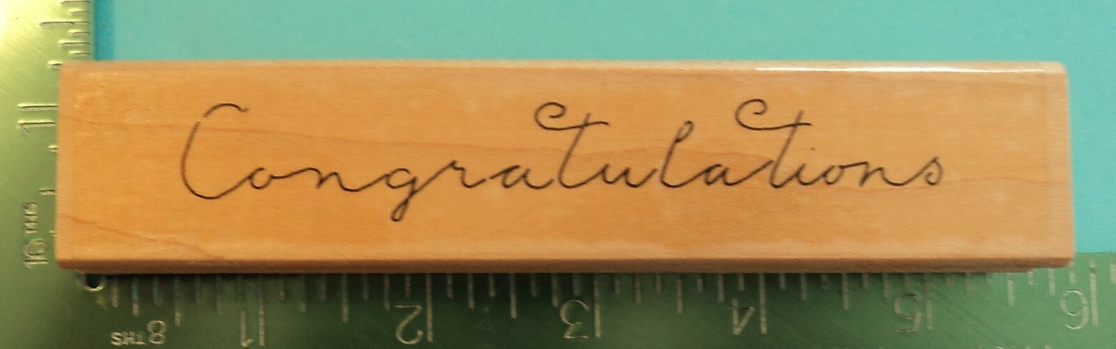 JRL Design CONGRATULATIONS Saying Rubber Stamp | eBay