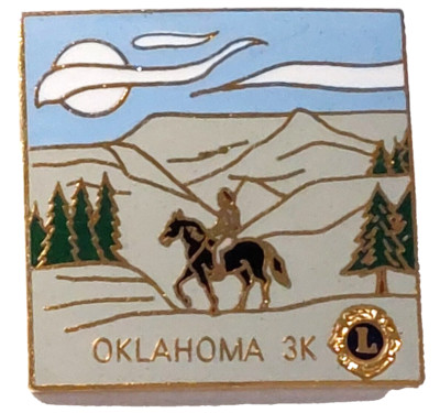 Lion's International District 3k Shawnee Liona Oklahoma Lapel Pin