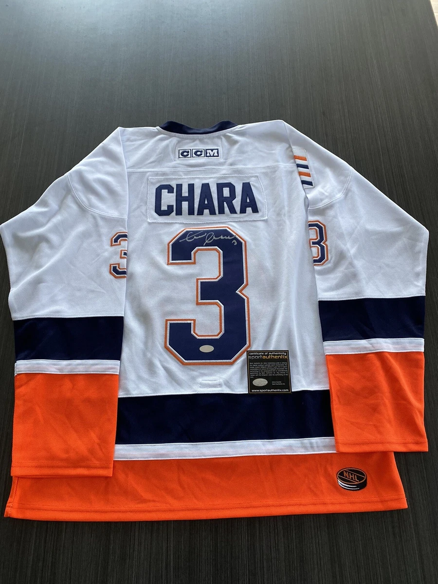 New York Islanders Zdeno Chara Signed Authentic Adidas Away Jersey Size 54