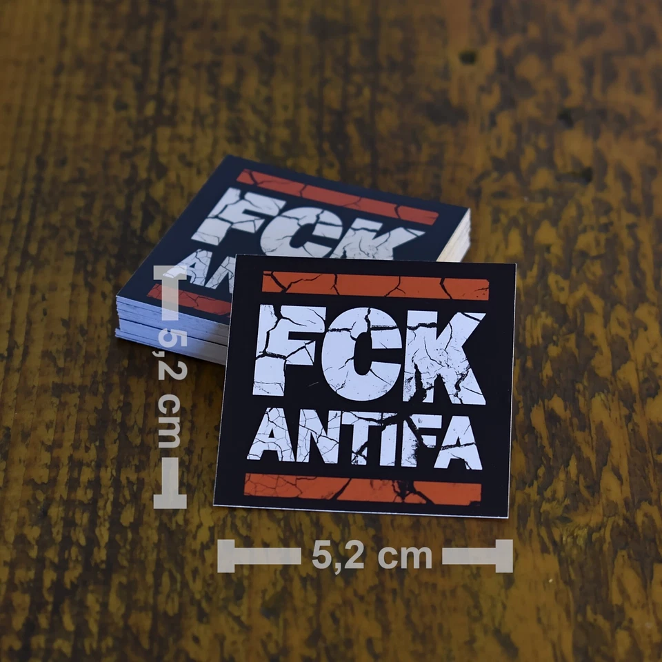 100 „FCK ANTIFA" Sticker FUCK Anti ANTIFA Aufkleber AFD Patriotische Gegen Links