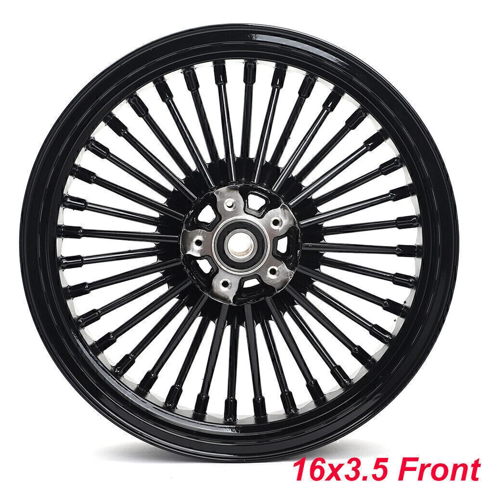 Llantas de radios gruesos 16X3,5 para Harley Sportster X48 Forty Eight Softail Deluxe Foto 2 de 4