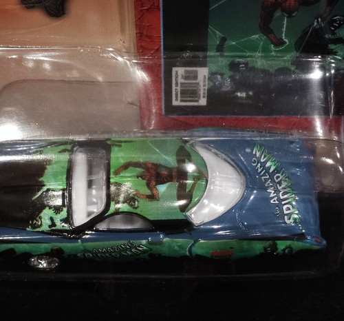 Johnny Lightning CHASE Frankenstude Amazing Spiderman WHITE LIGHTNING Marvel Car - Picture 2 of 4