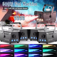 4stk 500W RGB Nebelmaschine Bühnenlicht 3 LED Rauchmaschine effekt DJ mit Remote