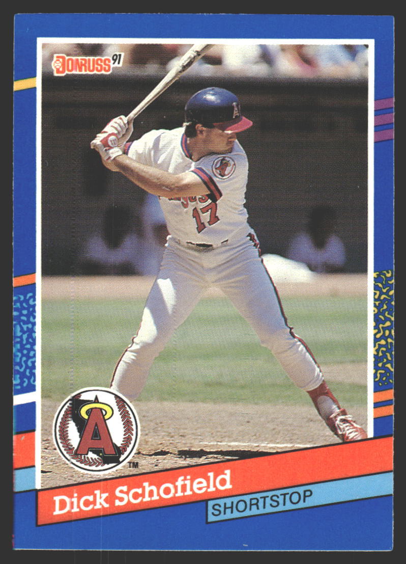Dick Schofield #262c 1991 Donruss California Angels