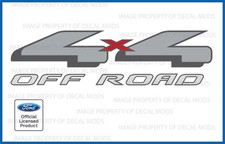 Par de calcomanías adhesivas todoterreno Ford 1997-2008 4x4 - plataforma F rojo todoterreno gris