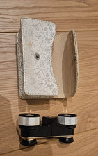 VINTAGE Hensold Opernglas / Fernglas Perlmutt-Applikationen Etui Opera Glasses