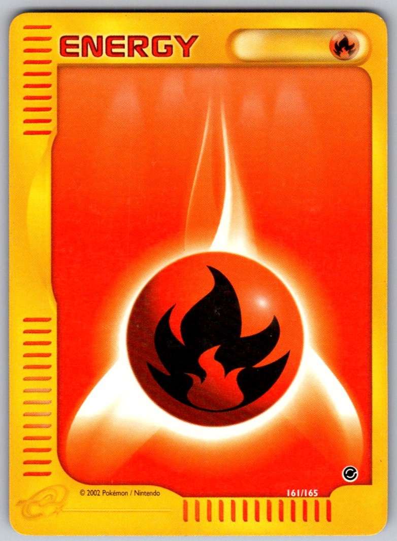 Fire Energy 161/165 Expedition Base Set Pokemon Lightly Played