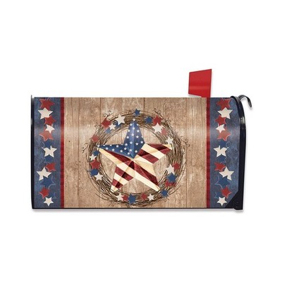 Briarwood Lane Americana Barnstar Patriotic Magnetic Mailbox Cover - Standard
