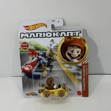 Hot Wheels Mario Kart TANOOKI MARIO Bumble V Diecast 1:64 Scale Car New Mattel