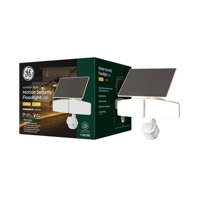 GE Household Lighting Outdoor Security 2 Head Solar Motion Sensing Light Fixture
