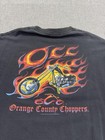 Vintage 2004 Orange County Choppers T-Shirt Flame Motorcycle Biker Mens XL Black