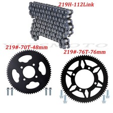 219H 112L Driven Chain 76T 70T Sprocket for Racing Karting Go Kart Drift Scooter