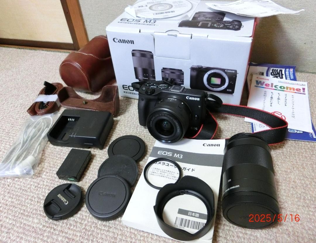 Canon EOS M3 ダブルズーム EF-M 15-45／55-200mm Canon EOS M3 double zoom EF-M 15-45 55-200mm 174955 | eBay