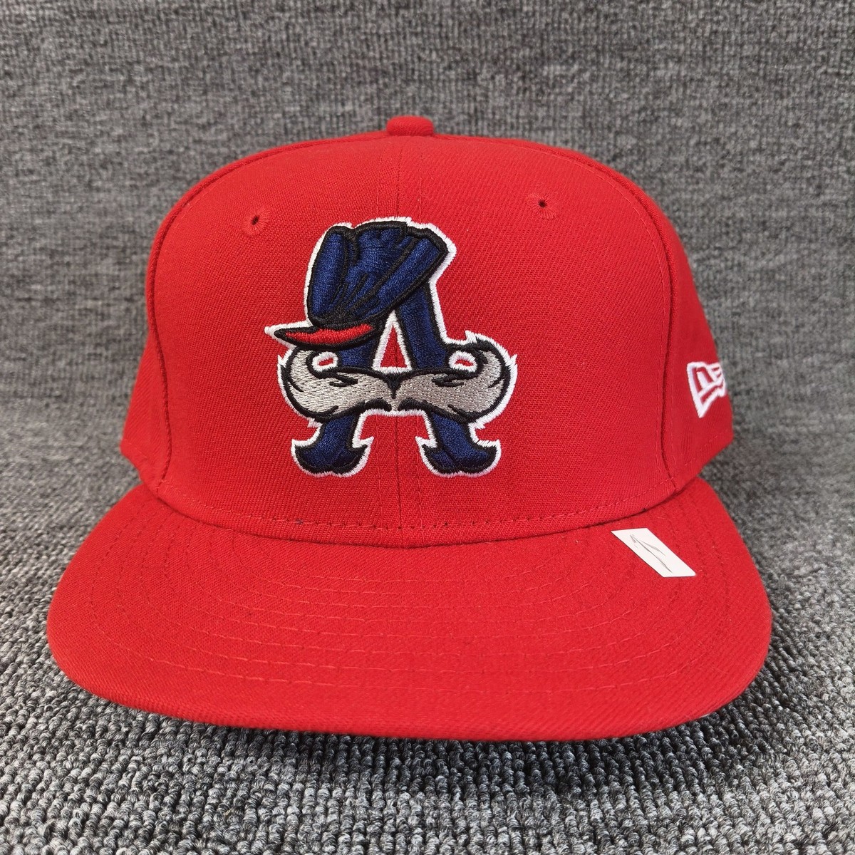 New Era Akron RubberDucks 59FIFTY Fitted Hat Red 7 1 4 MiLB Cap