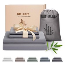 TWK Luxury Sheet Set, Genuine 100 Organic Viscose Derived from Bamboo, Cooling