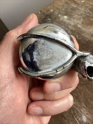 Antique Silver Plated Match Toothpick Holder Victorian Bird