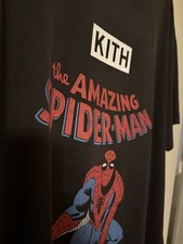 KITH MARVEL SPIDER-MAN "ALLIES" VINTAGE TEE Size Large