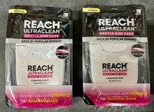Reach Cinnamon Mint Dental Floss Gentle Gum Care Woven Soft 50yd - Lot of 2 New