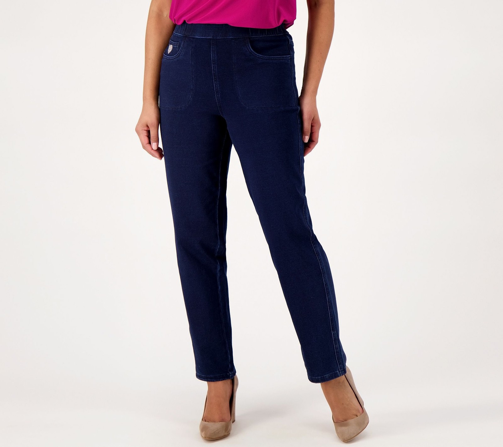SUNNYLiFE Women's Pants Sz XL Short DreamJeanne Pull-On Straight Leg Blue