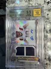 2024 Topps Resurgence - Amped Up Rookie Patch Autographs Drake Maye #AU-DM White