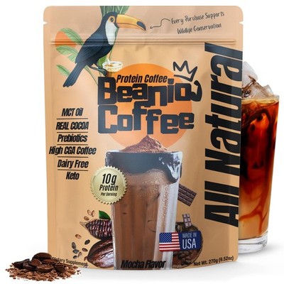 Protein Coffee Mocha with Collagen: Zero Added Sugar, 100% Natural Dairy-Free...