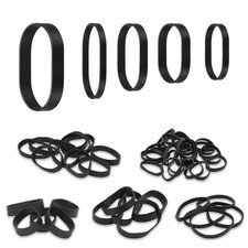 YiiSeeJo 70 Pcs Tactical Rubber Bands 5 Sizes, Black Elastic Wide Thick UV He...
