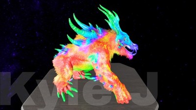 Ark Survival Ascended Official PVE Rainbow Ossidon V1 Baby Pair - Random Level