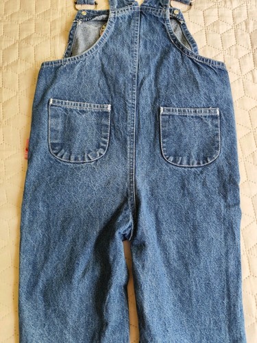 Vintage Embroidered Strawberry Shortcake Blue Jean Denim Overalls 18 Mos Rare - Imagen 13 de 21