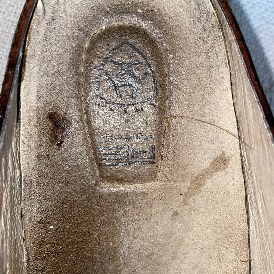 Mules informales Ariat para mujer talla 9 B marrón cuero negro confort fiesta salir Foto 2 de 4