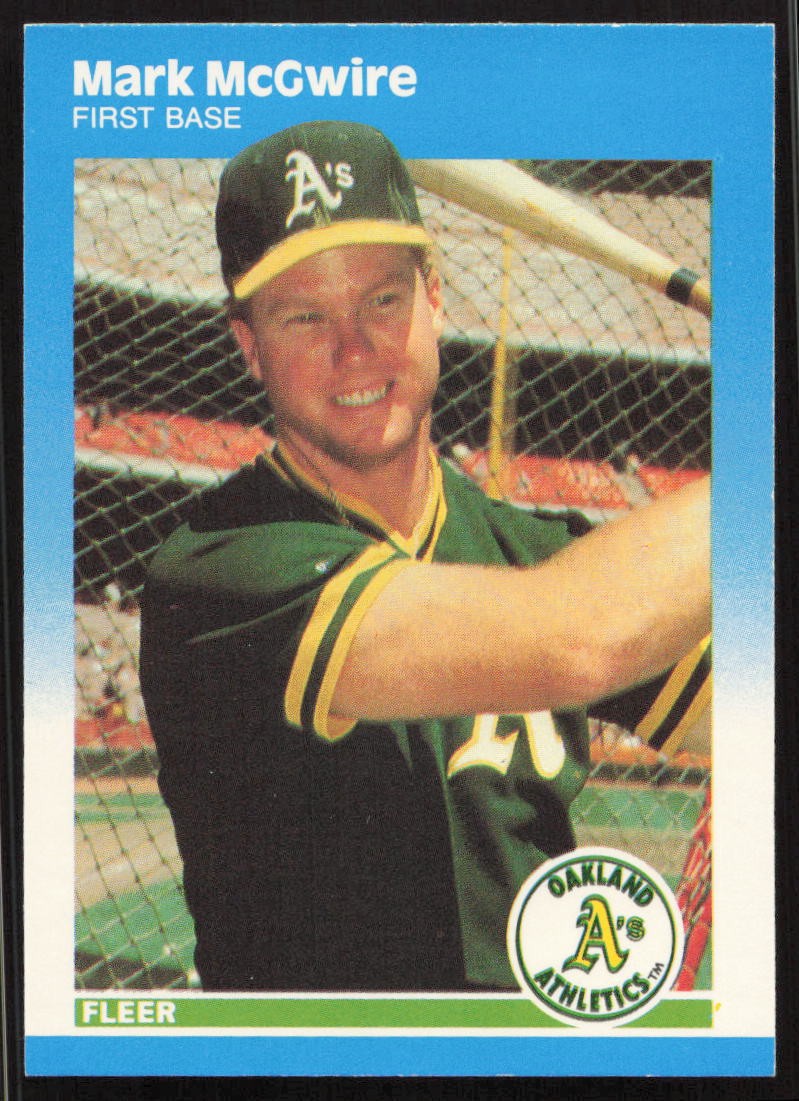 1987 Fleer Update #U-76 Mark McGwire Oakland Athletics GLOSSY ROOKIE MINT