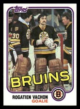 1981-82 Topps Hockey Card #74E Rogie Vachon
