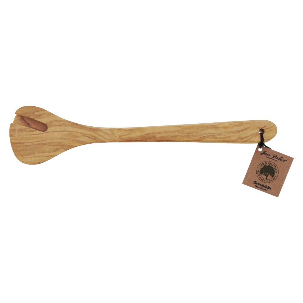 Service à salade Gingko bois d'olivier 30 cm idée cadeau pendaison crémaillère