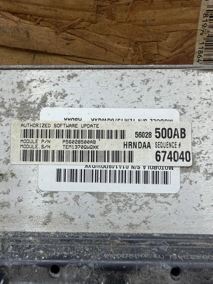 00-01 Dodge Ram 2500-3500 5.9L Diesel, PCM, MT P56028500AB OEM  - Image 2 of 4