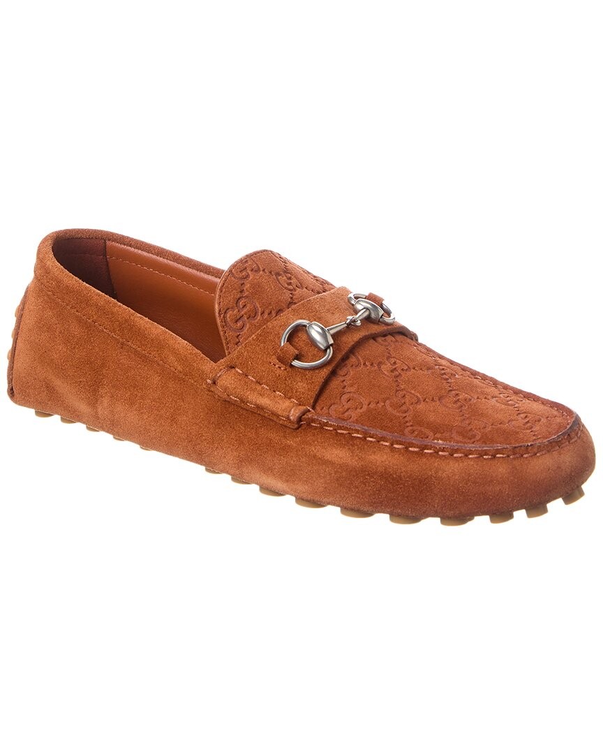 Мужские мокасины из замши Gucci Horsebit 99990₽