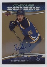 2015 Upper Deck Contours Rookie Resume Gold Rainbow Robby Fabbri #RR-46 Auto 0c3