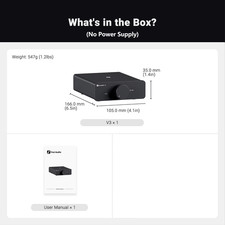 Fosi Audio V3 Amplificatore Di Potenza Stereo 300W * 2 TPA3255 Classe D Mini Amp