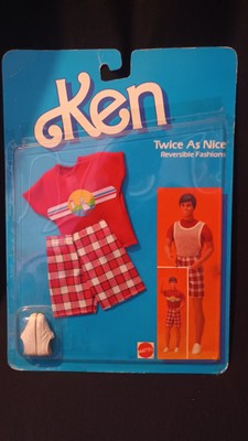 Barbie Ken 1985 Twice A Nice Outfit Reversible Nr. 2307 Blister Neu [Cletius]