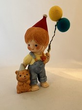 Country Cousins Katie Happy Birthday with Cat & Balloons