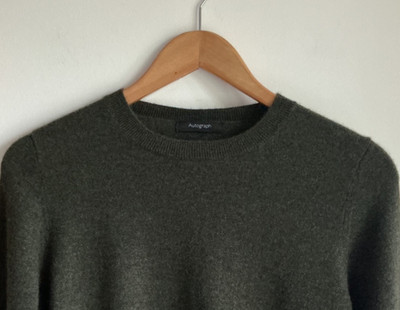 M&S Autograph 100% Pure Cashmere Pullover Khaki Salbei Gr. 10 *gepflegte Passform*