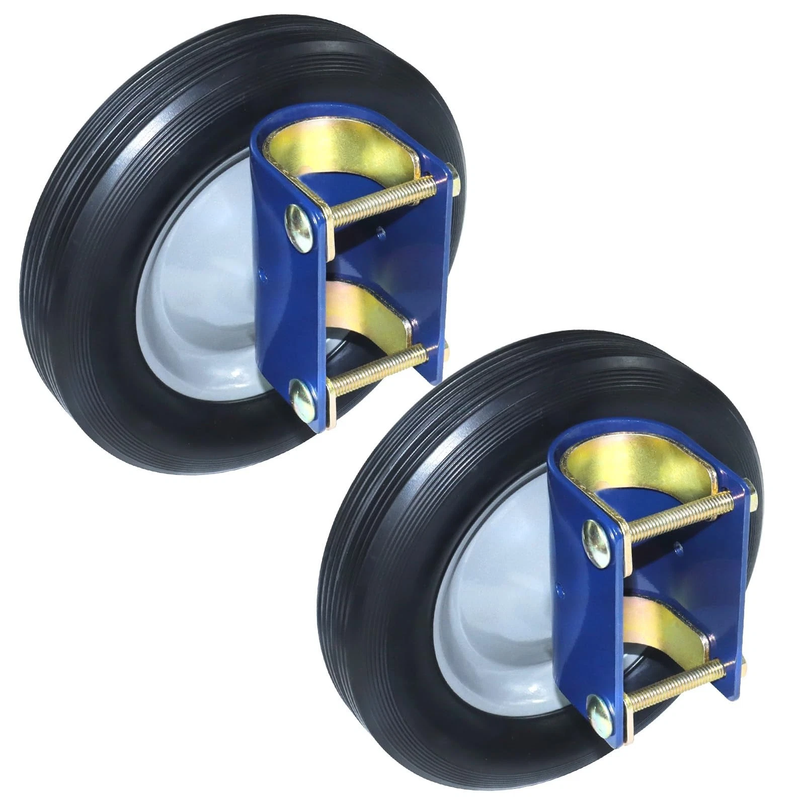 2 Pack Farm Gate Wheels for 1-5/8" to 2" Round Tube Gates, Easy Open & Close, Pr